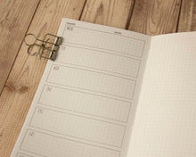 Cargar imagen en el visor de la galería, Planificador semanal cuadrado - Semana en 1 página
