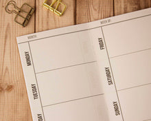 Cargar imagen en el visor de la galería, Planificador semanal sin fechas