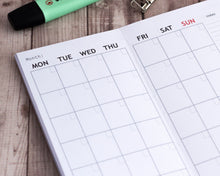 Cargar imagen en el visor de la galería, Planner mensual - Sin fecha
