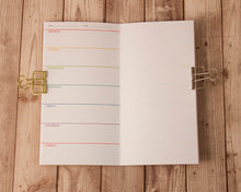 Load image into Gallery viewer, Rainbow weekly planner - Week on 1 page
