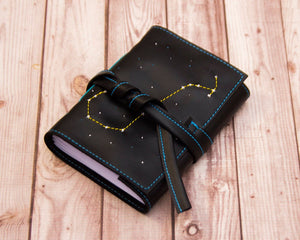 Zodiac faux leather journal