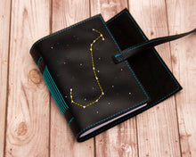 Load image into Gallery viewer, Zodiac faux leather journal
